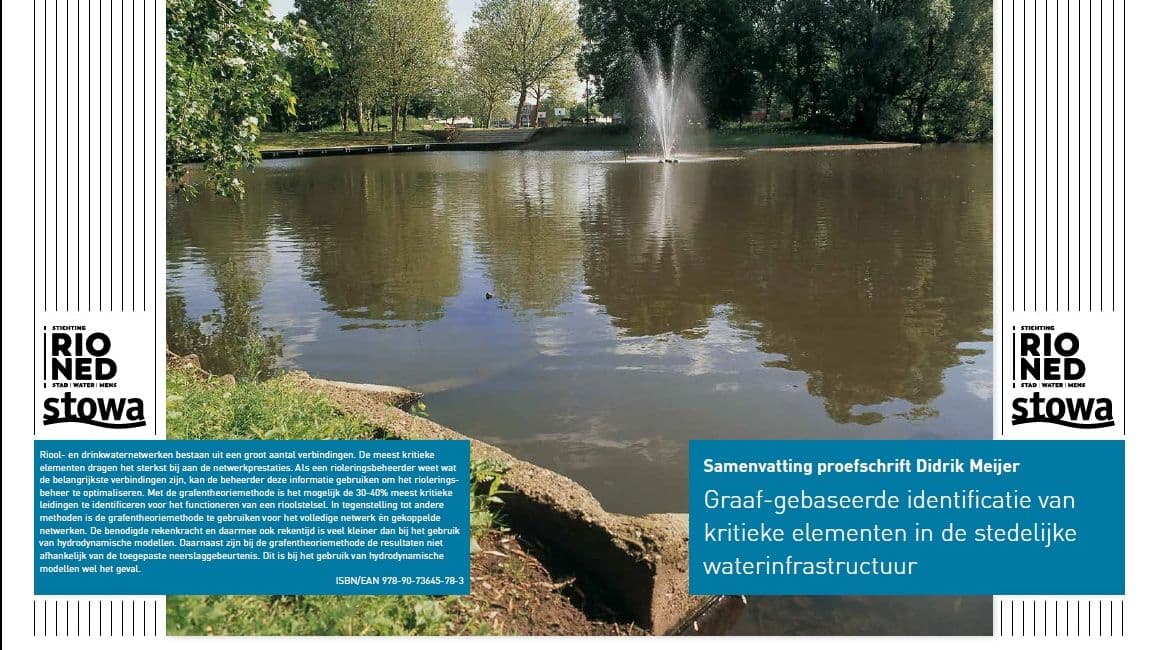 Proefschrift Graaf Gebaseerde Identificatie Kritieke Elemeneten In Stedelijke Waterinfrastructuur