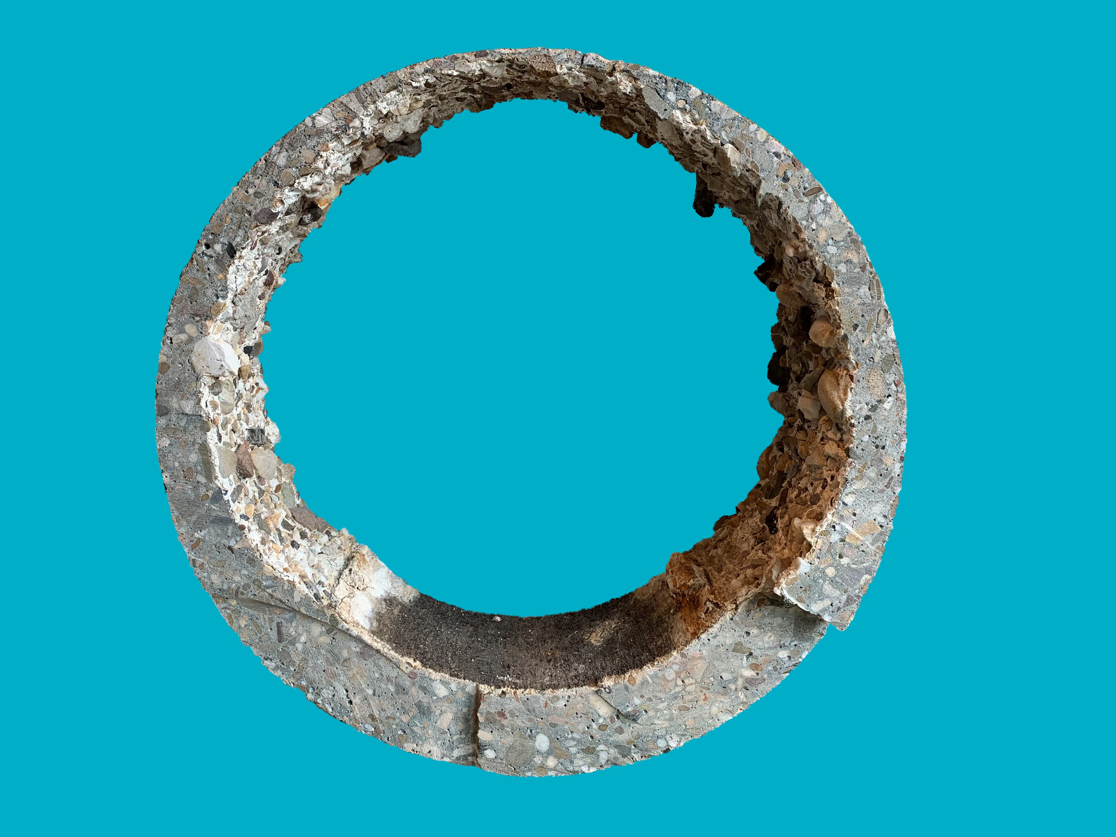 Doorsnede Rioolbuis BZA Lichtblauwe Achtergrond